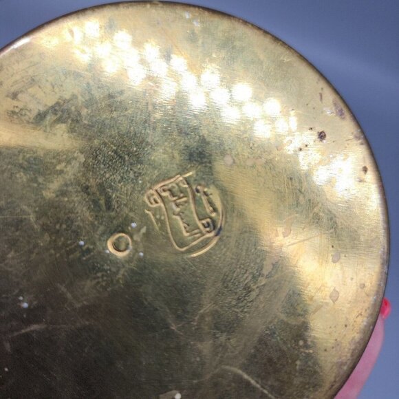 Vintage Brass Turkish Coffee Maker Old Hand Made 1 Cup Wood Handle Small Size - Picture 5 of 7